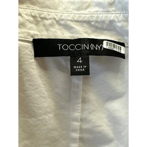 Toccin Cutout Shirtdress in White 4 Womens Aline Fit and Flare - Picture 9 of 13